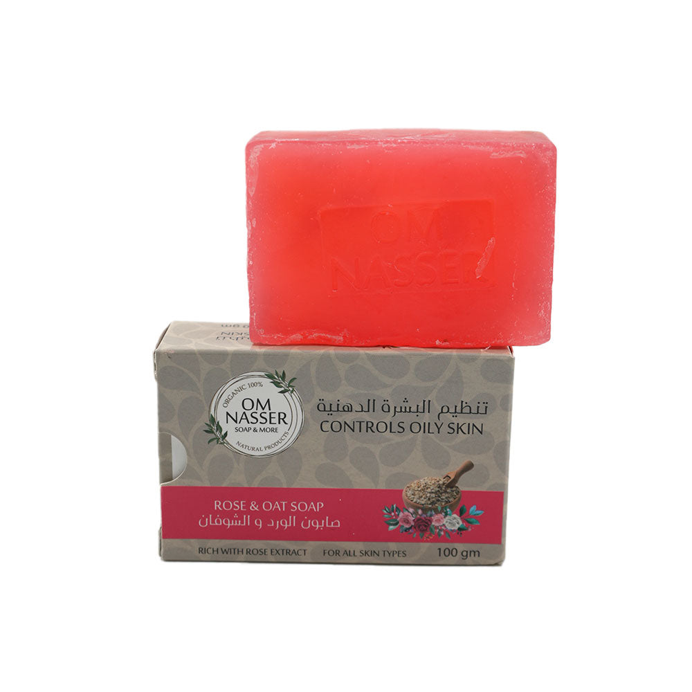 صابونة الورد والشوفان Rose & Oat Soap